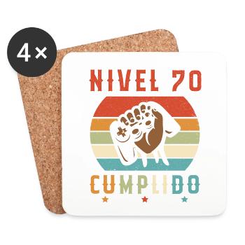 Niveau 70 Complete - Dessous de verre (lot de 4) - blanc - Devant