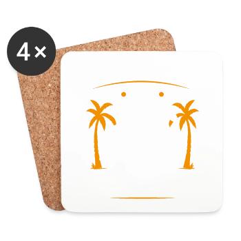 Je Peux Pas J'ai Cheval - Dessous de verre (lot de 4) - blanc - Devant