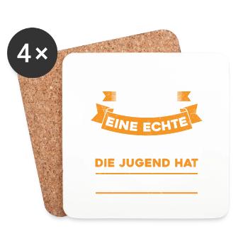 18 Jahre Vintage Retro 2005 Geburtstagsgeschenk - Untersetzer (4er-Set) - Weiß - Vorne