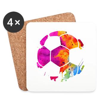 JOUEUR DE FOOTBALL FOOTBALL - Dessous de verre (lot de 4) - blanc - Devant