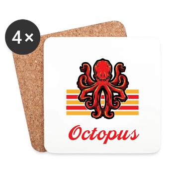 octopus - Untersetzer (4er-Set) - Weiß - Vorne