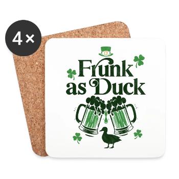 Frunk comme Canard - Dessous de verre (lot de 4) - blanc - Devant