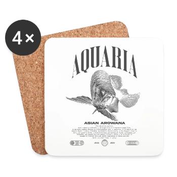 Asian Arowana Monster Fish Keeper Streetwear - Coasters (set of 4) - white - Front
