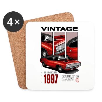 I'm Not Old I'm Vintage Classic Car Born In 1997 - Coasters (set of 4) - white - Front
