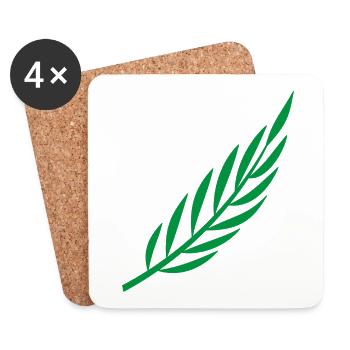 Laurel branch - Coasters (set of 4) - white - Front