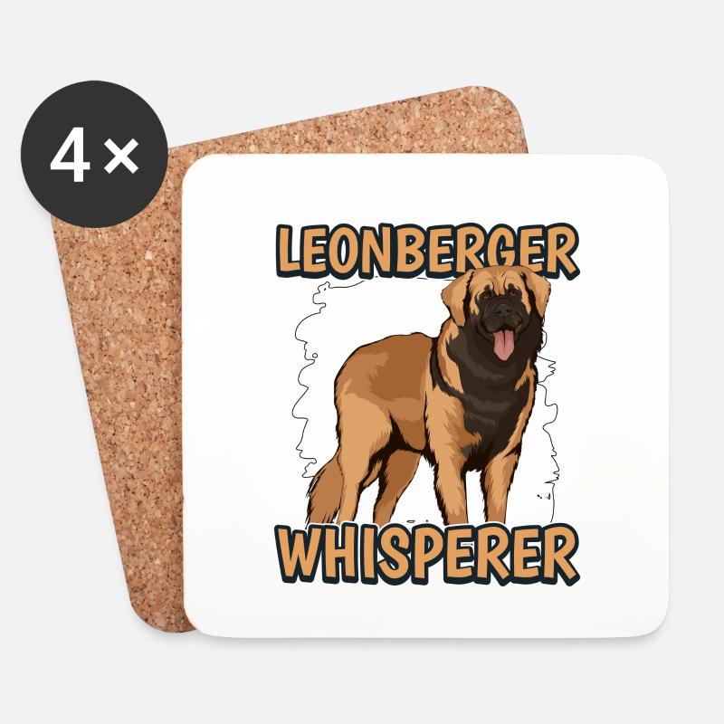 Leonberger Leonberger Whisperer - Untersetzer (4er-Set) - Weiß