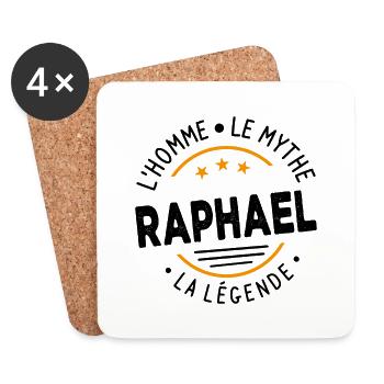 Raphaël L'Homme Le Mythe La Légende - Dessous de verre (lot de 4) - blanc - Devant