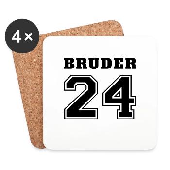 Brother 2024 Pregnancy Announcement - Coasters (set of 4) - white - Front