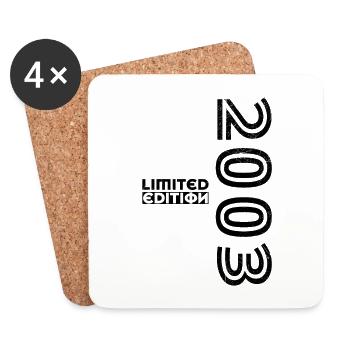Original 2003 Vintage Vintage Birthday Retro - Coasters (set of 4) - white - Front