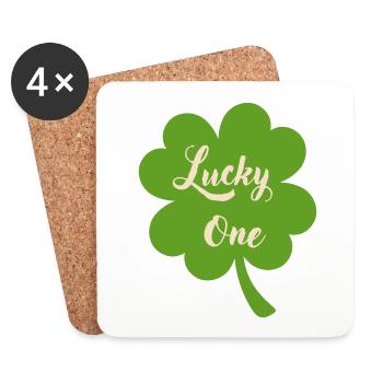 Lucky One - Coasters (set of 4) - white - Front