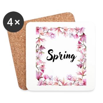 Spring - Coasters (set of 4) - white - Front
