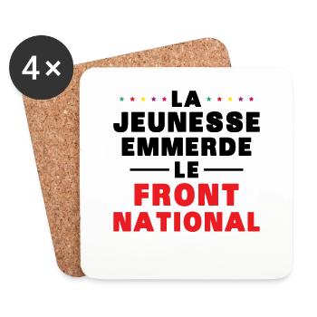 Fuck the National Front - Coasters (set of 4) - white - Front