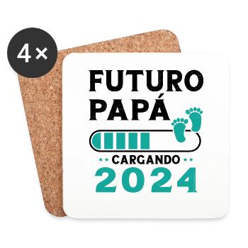 Futur Pape 2024 - Dessous de verre (lot de 4) - blanc - Devant