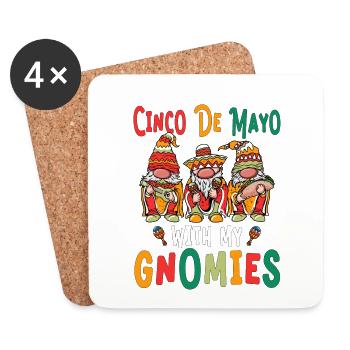 Cinco de Mayo With my Cnomies Holiday Mexico - Coasters (set of 4) - white - Front