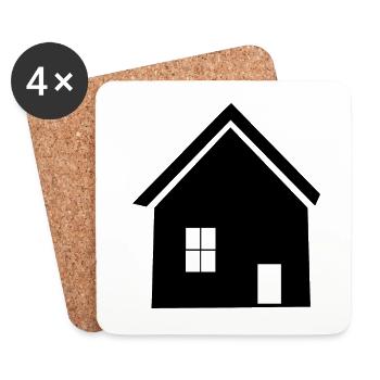 Builders Architect Home Houses Property - Coasters (set of 4) - white - Front