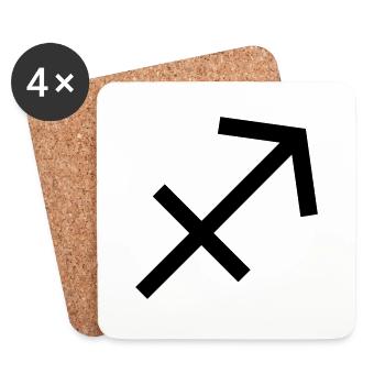 Sagittarius - Coasters (set of 4) - white - Front