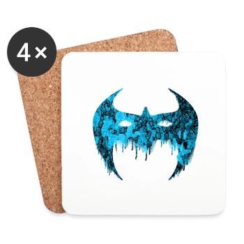 Nightwing Dark Mask - Coasters (set of 4) - white - Front