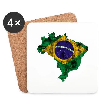 brazil - Untersetzer (4er-Set) - Weiß - Vorne