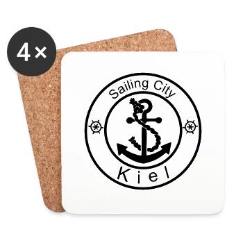 sailingcity kiel - Untersetzer (4er-Set) - Weiß - Vorne