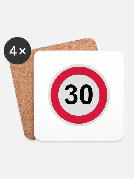 30 - Untersetzer (4er-Set) - Weiß