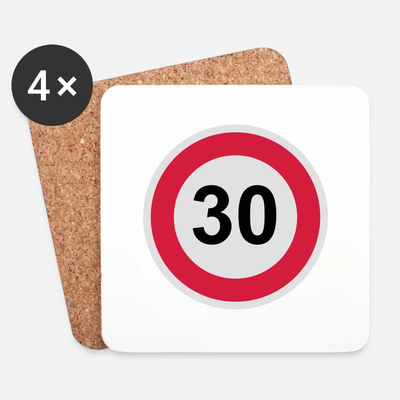 30 - Untersetzer (4er-Set) - Weiß