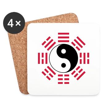 Bagua - Coasters (set of 4) - white - Front
