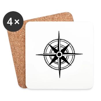 compass - Untersetzer (4er-Set) - Weiß - Vorne