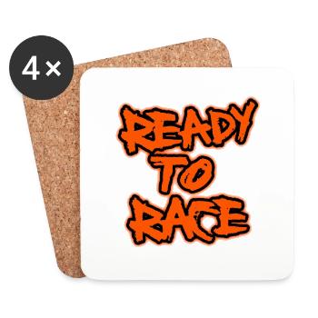Ready To Race - Untersetzer (4er-Set) - Weiß - Vorne
