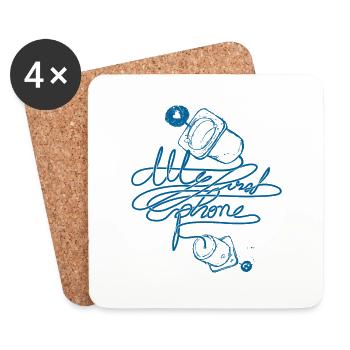 FIRSTPHONE - Dessous de verre (lot de 4) - blanc - Devant