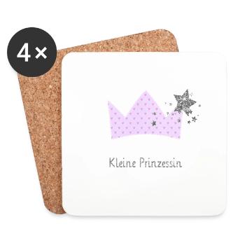 kleineprinzessin - Untersetzer (4er-Set) - Weiß - Vorne