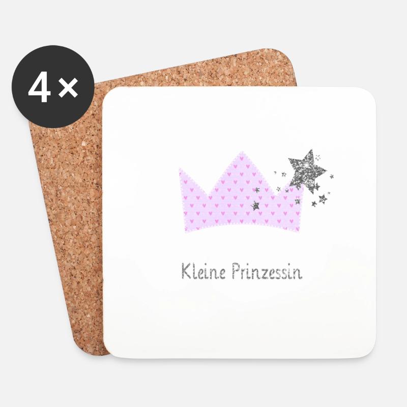 kleineprinzessin - Untersetzer (4er-Set) - Weiß