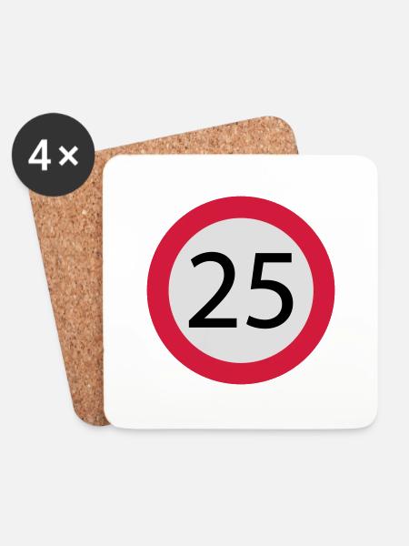 25 - Coasters (set of 4) - white