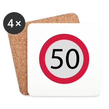50 - Coasters (set of 4) - white - Front