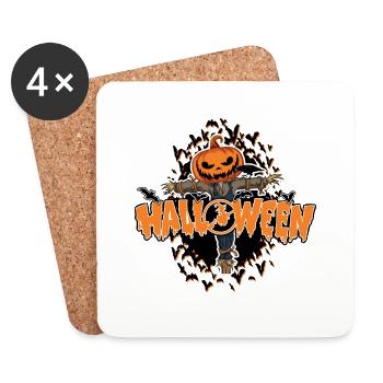 HalloweenV3 - Coasters (set of 4) - white - Front