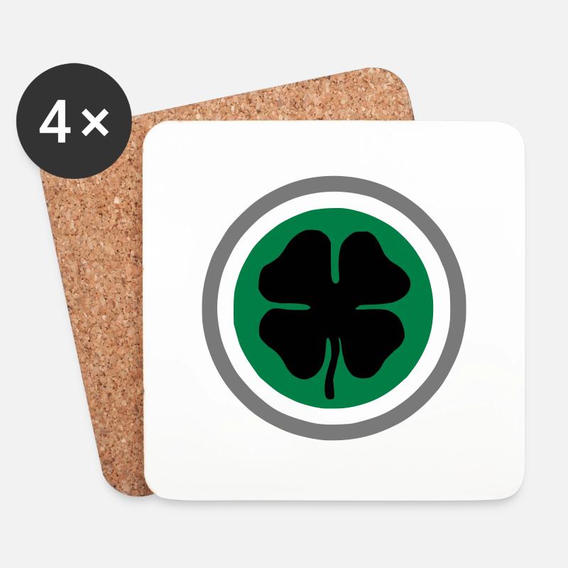Flogging Molly Shamrock - Untersetzer (4er-Set) - Weiß