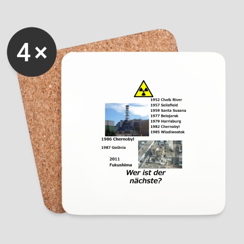 no nuclear button (German) Wer ist der Nächste? - Coasters (set of 4)