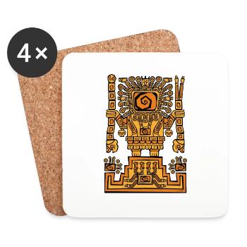Manipulated Viracocha - Dessous de verre (lot de 4) - blanc - Devant