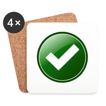 ok - Dessous de verre (lot de 4) - blanc - Devant