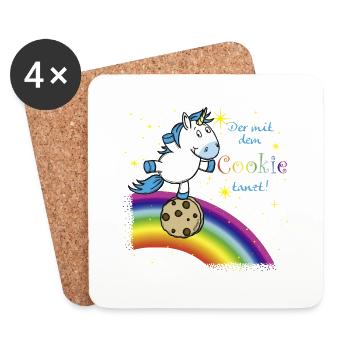 Einhorst Cookie - Untersetzer (4er-Set) - Weiß - Vorne