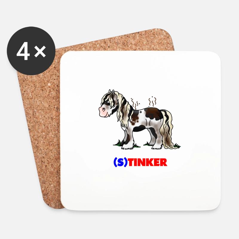 Stinker - Untersetzer (4er-Set) - Weiß