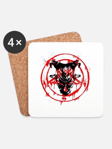 böse - Coasters (set of 4) - white