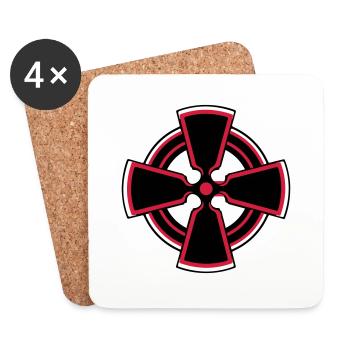 celtic_cross - Coasters (set of 4) - white - Front
