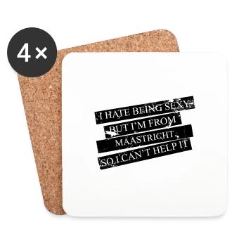 Motive for cities and countries - MAASTRICHT - Coasters (set of 4) - white - Front