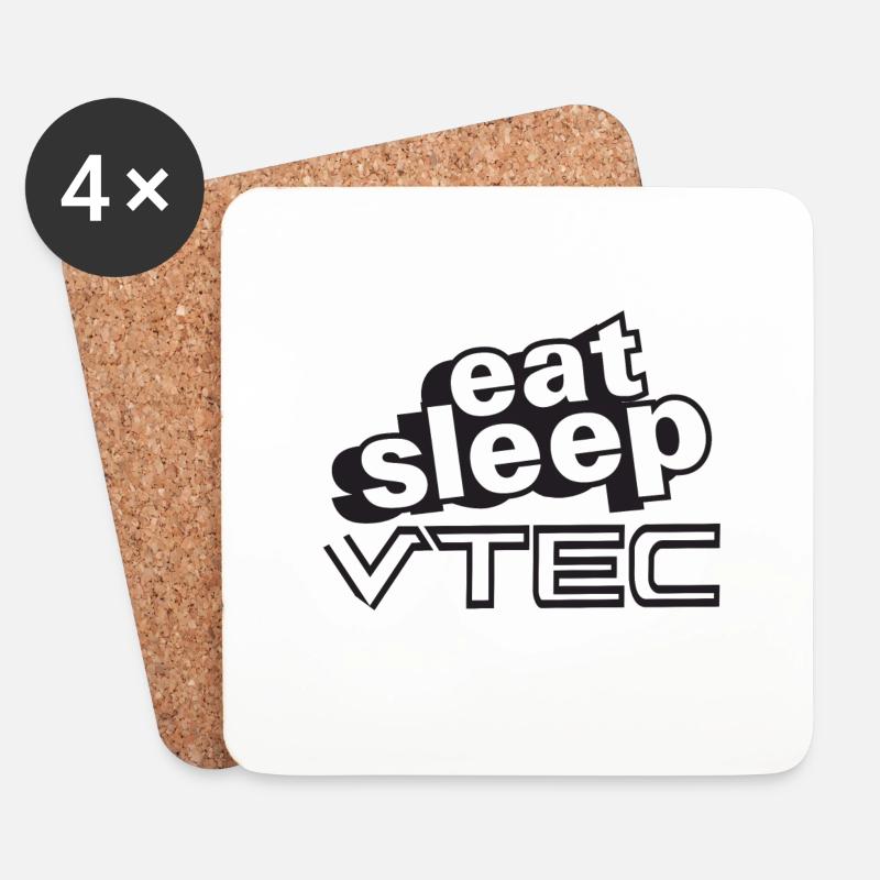 Essen Sie Schlaf VTec Design - Untersetzer (4er-Set) - Weiß