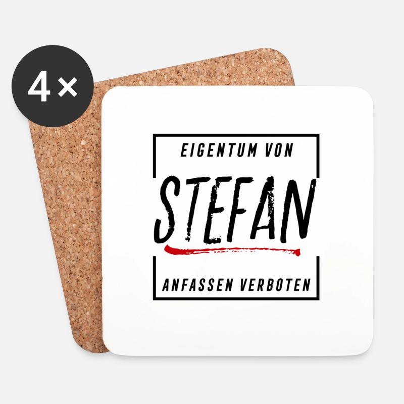 Stefan - Untersetzer (4er-Set) - Weiß