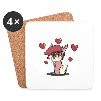 rabbit45 - Coasters (set of 4) - white - Front