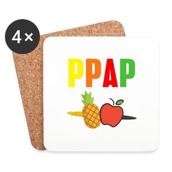 Apple pen Pineapple pen PinePineapple apple pen - Untersetzer (4er-Set) - Weiß - Vorne