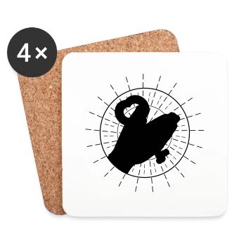 key to your heart - Coasters (set of 4) - white - Front