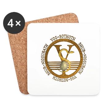 Yog Sothoth Emblem - Coasters (set of 4) - white - Front