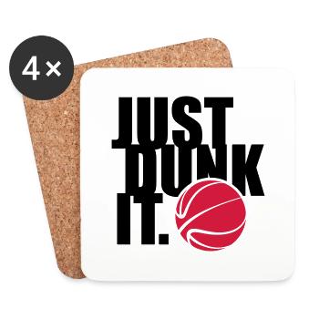 JUST DUNK IT - Coasters (set of 4) - white - Front